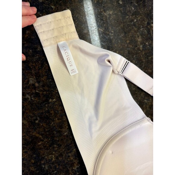 Cacique Lightly Lined Full Coverage Bra Natural 42H Like New - Picture 7 of 9